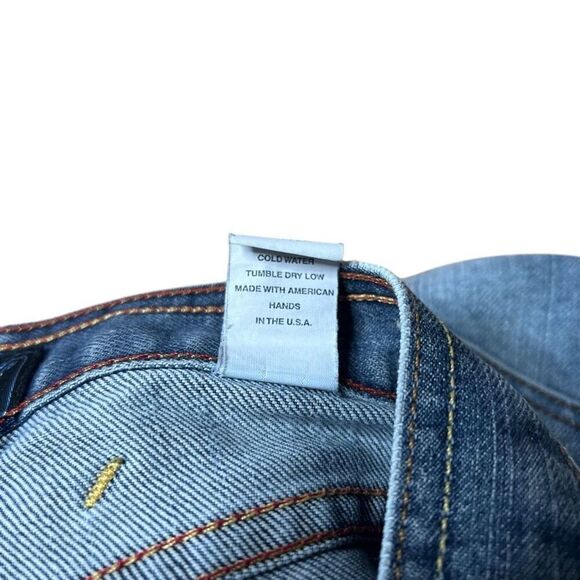 American Vintage 90s Y2K Von Dutch Patch Jeans Size 26 Made In USA - Picture 12 of 12